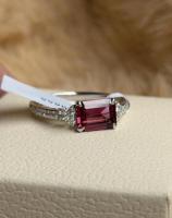 14k gold ring IGI certified natural garnet Гранат кольцо 585 золото