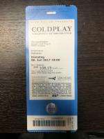 Ticket for Coldplay show